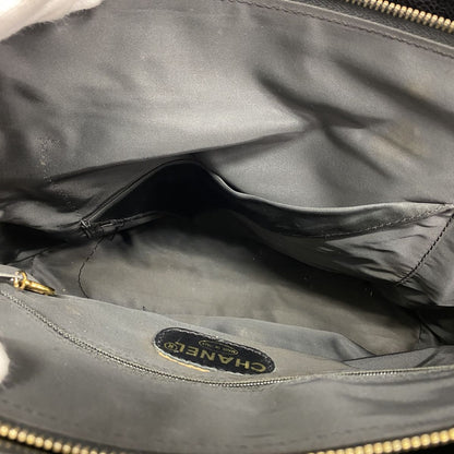 Chanel Tote Bag Caviar Leather Black Gold — view 4