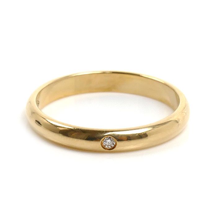 Cartier 18K Yellow Gold 1895 Wedding Ring Diamond — view 3