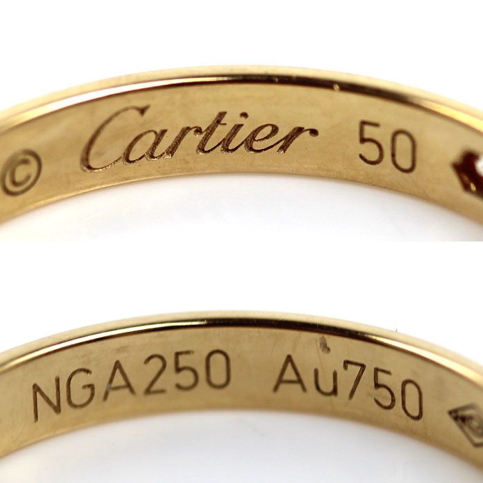 Cartier 18K Yellow Gold 1895 Wedding Ring Diamond — view 5