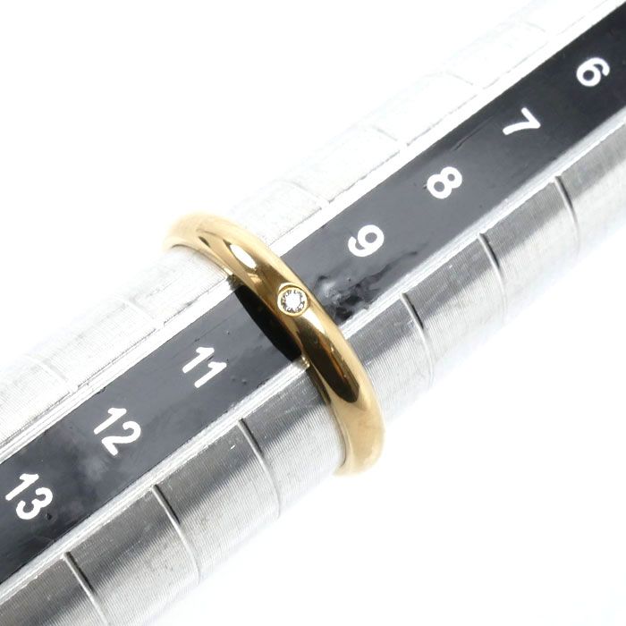 Cartier 18K Yellow Gold 1895 Wedding Ring Diamond — view 7