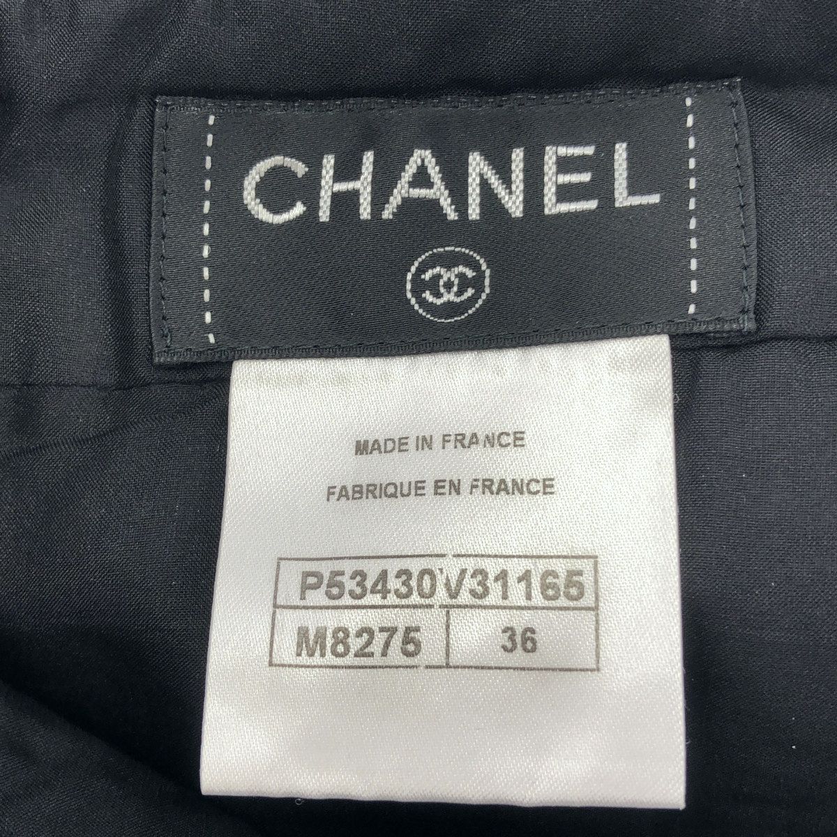 Chanel White Black Tweed Knit Mini Skirt 36 — view 4