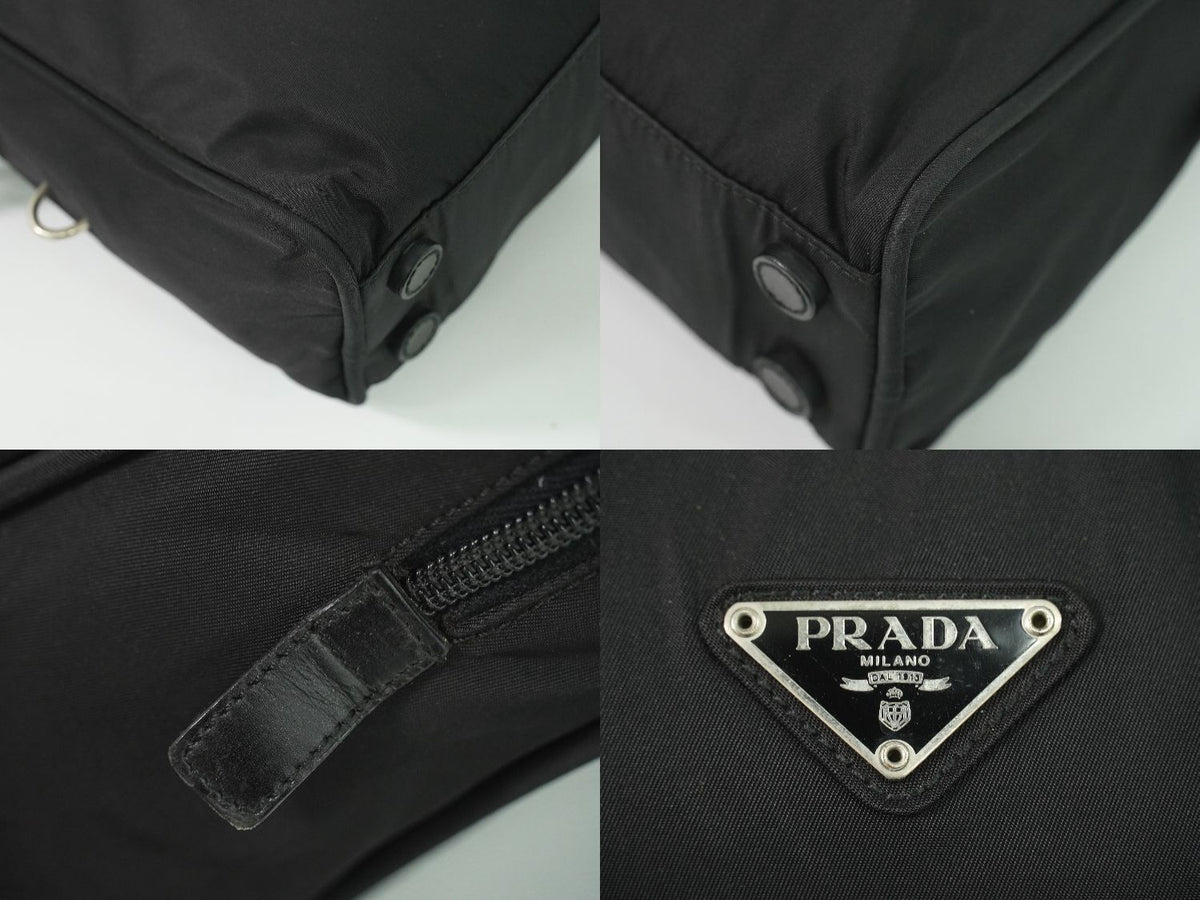 Prada Nylon Handbag Black Bag — view 7