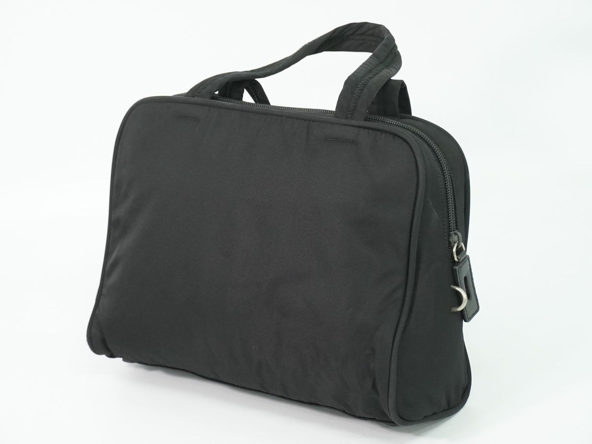 Prada Nylon Handbag Black Bag — view 2