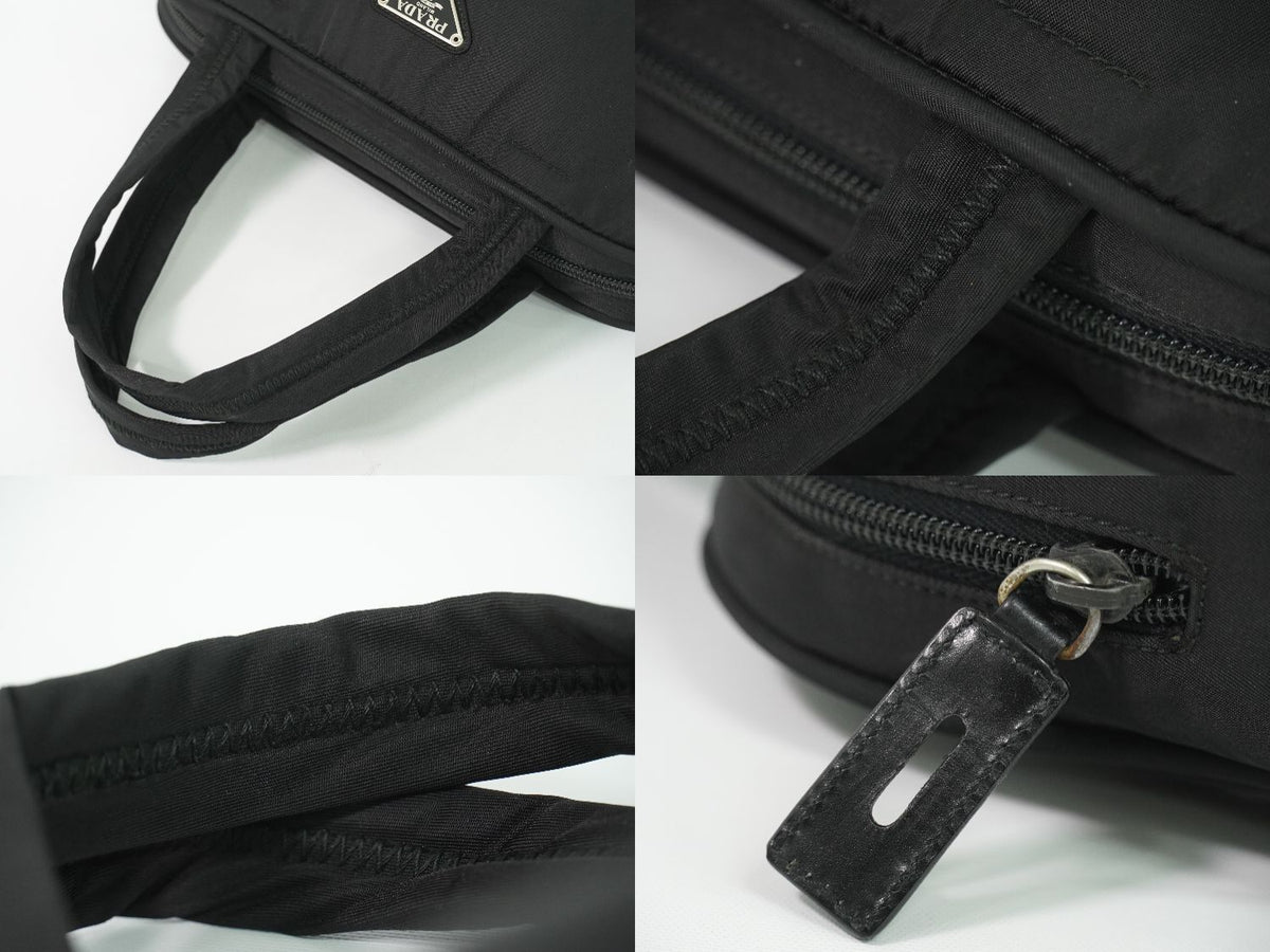 Prada Nylon Handbag Black Bag — view 6