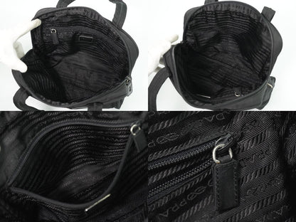 Prada Nylon Handbag Black Bag — view 8