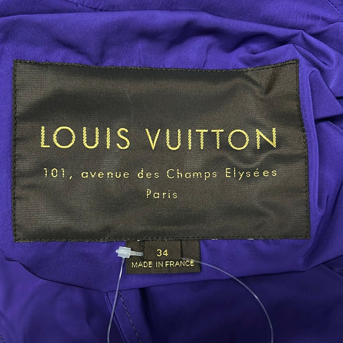Louis Vuitton Coat S Wqco 14 Pfc Purple Silk 34 — view 3