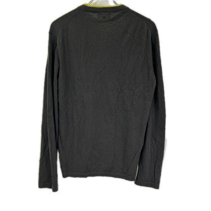 Hermes Charcoal Green Cashmere 100 Layered Knit Sweater — view 2