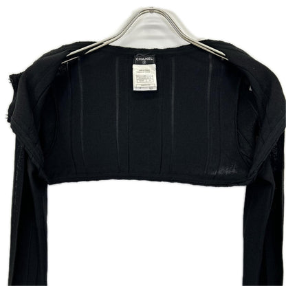 Chanel Black Bolero Cropped Cardigan 34 — view 3