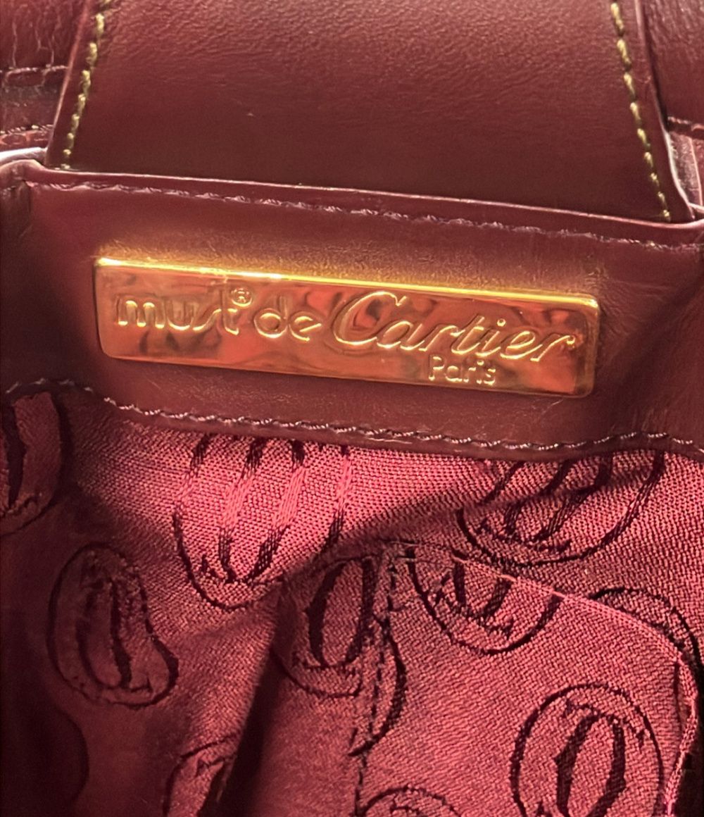 Cartier Must de Cartier Shoulder Bag Drawstring — view 6