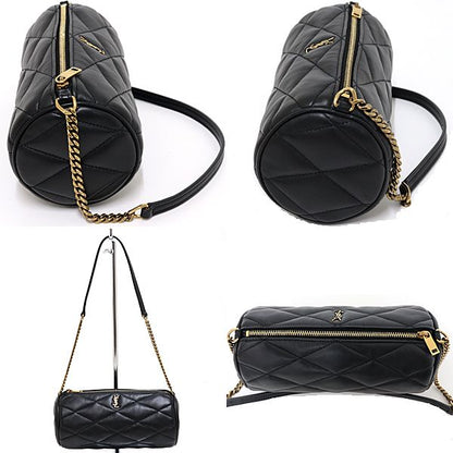 Saint Laurent Sado Mini Tube Chain Shoulder Bag Black — view 6