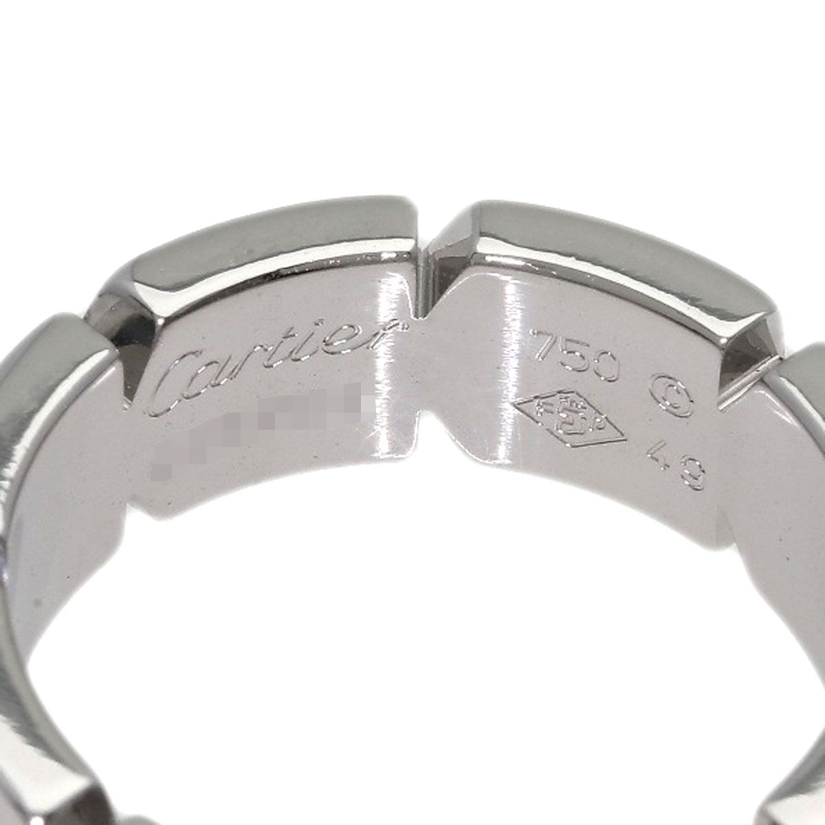 Cartier Tank Francaise Diamond 49 Ring 18K White Gold — view 5