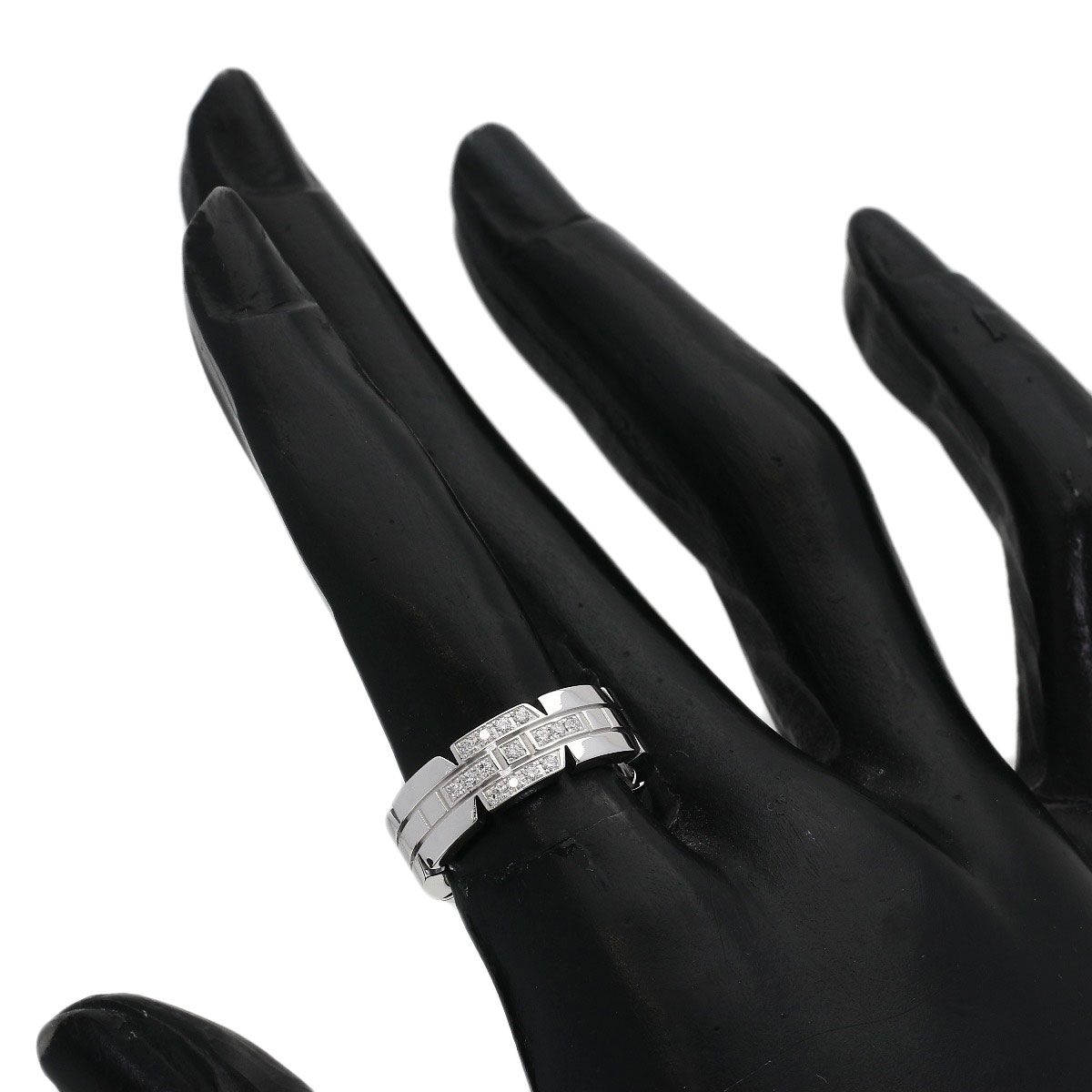 Cartier Tank Francaise Diamond 49 Ring 18K White Gold — view 6