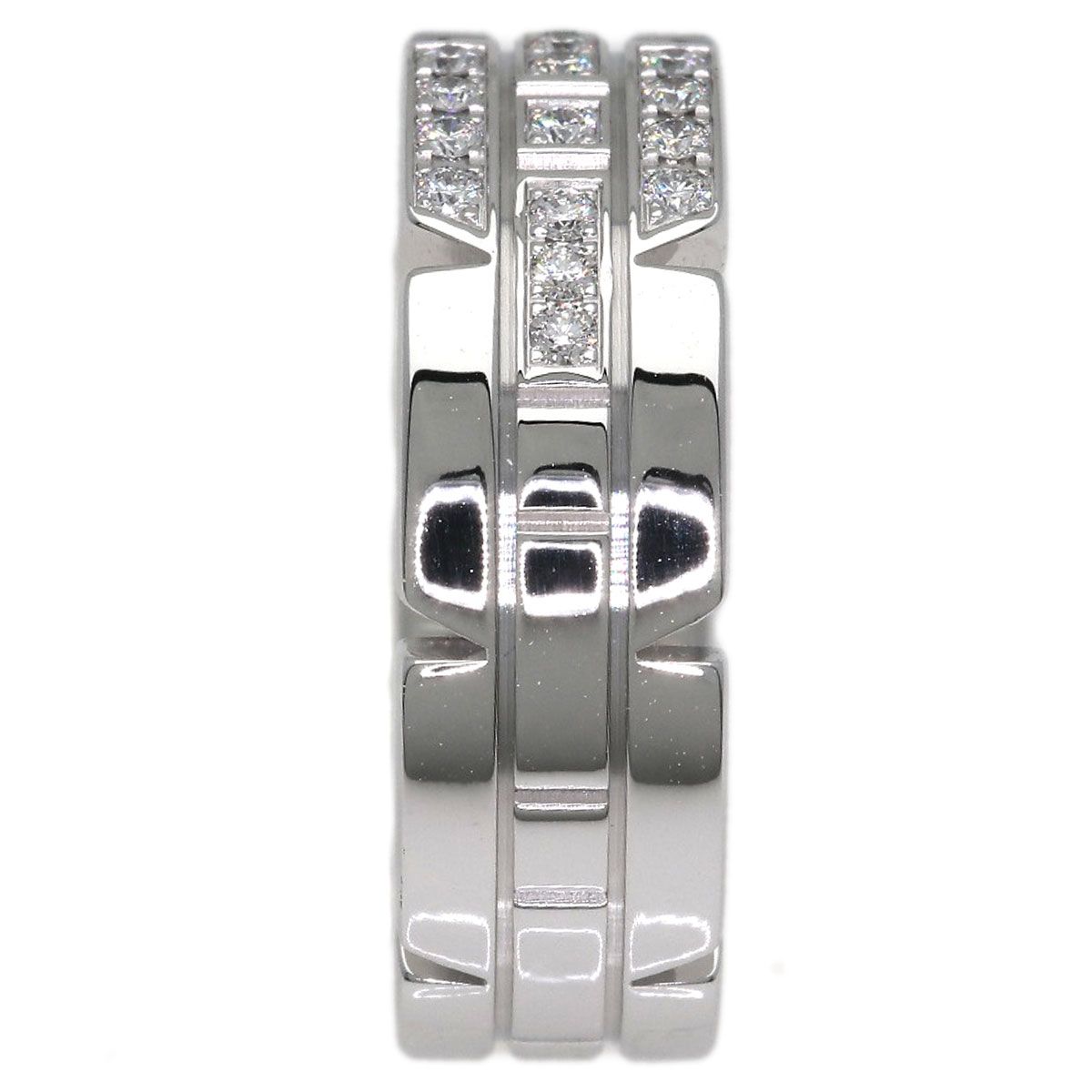 Cartier Tank Francaise Diamond 49 Ring 18K White Gold — view 3