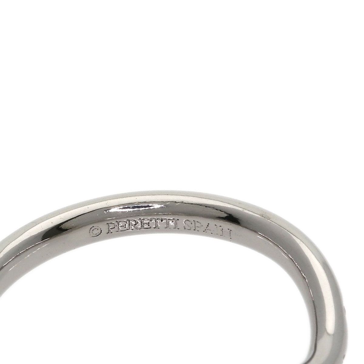 Tiffany & Co Curved Band Diamond Ring 18K White Gold — view 5