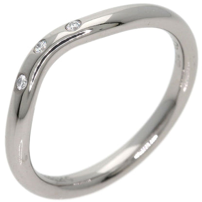 Tiffany & Co Curved Band Diamond Ring 18K White Gold — view 2