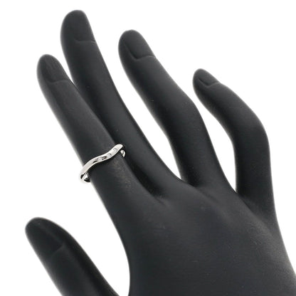 Tiffany & Co Curved Band Diamond Ring 18K White Gold — view 7