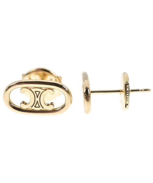 Celine Maillon Triomphe Earrings 18K Yellow Gold New — view 3