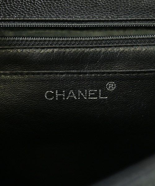 Chanel Quilted Top Handle CC Logo Caviar Leather Handbag — view 4