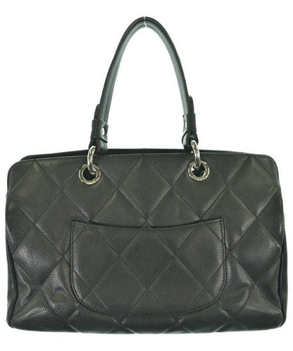 Chanel Quilted Tote Bag CC Logo Caviar Leather — view 2
