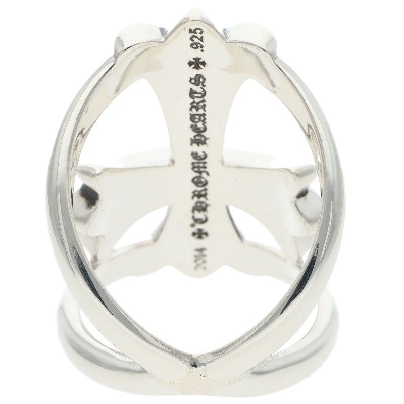 Chrome Hearts Infinity CH Cross Silver Ring — view 2