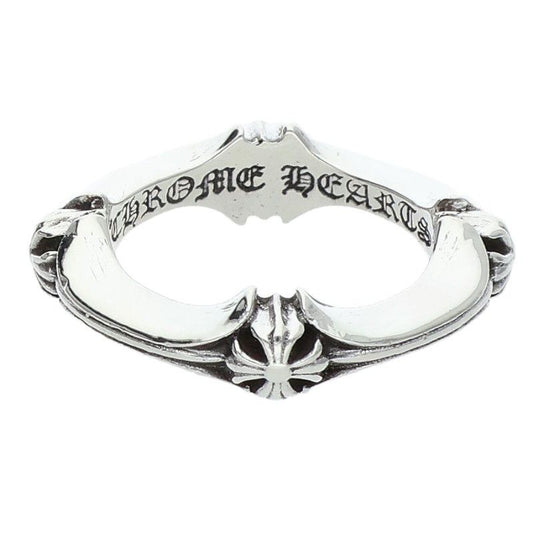Chrome Hearts Plus and Bone Ring Silver