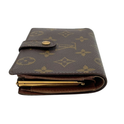 Louis Vuitton Porte Monnaie Billets Monogram Bifold Wallet Kiss Lock Coin Purse — view 5