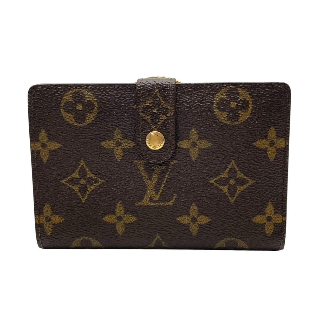 Louis Vuitton Porte Monnaie Billets Monogram Bifold Wallet Kiss Lock Coin Purse — view 2