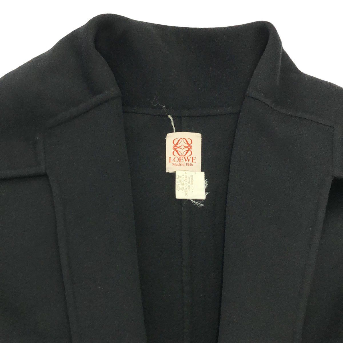 Loewe Vintage Cashmere Overshort Coat Black 40 — view 4