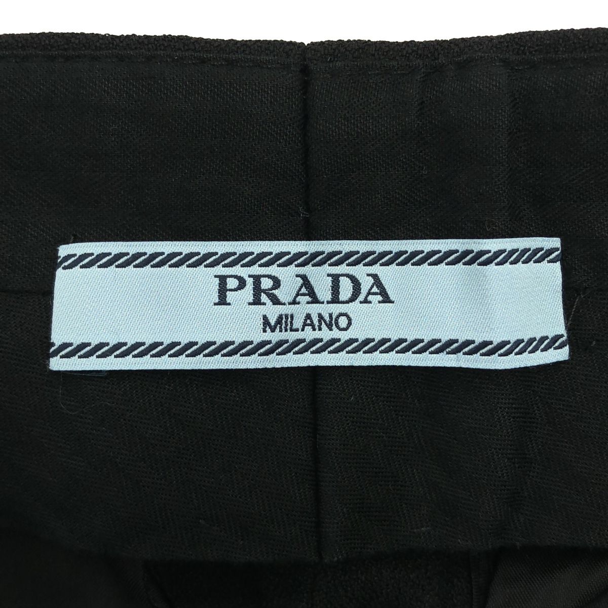 Prada Side Line Trousers Pants Black 40 — view 3