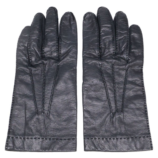 Hermes Lambskin 7.5 Gloves Black