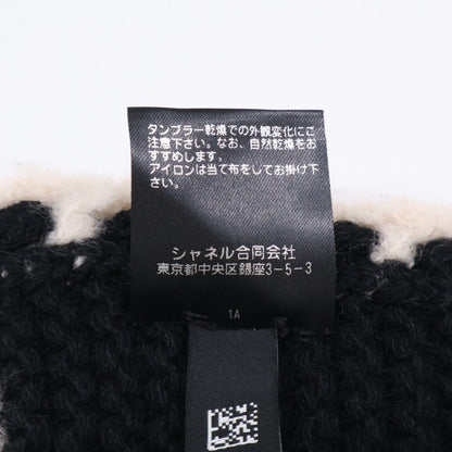 Chanel 23A CC Logo Silk Cashmere Knit Scarf — view 8