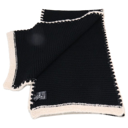 Chanel 23A CC Logo Silk Cashmere Knit Scarf — view 4