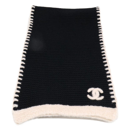 Chanel 23A CC Logo Silk Cashmere Knit Scarf — view 2