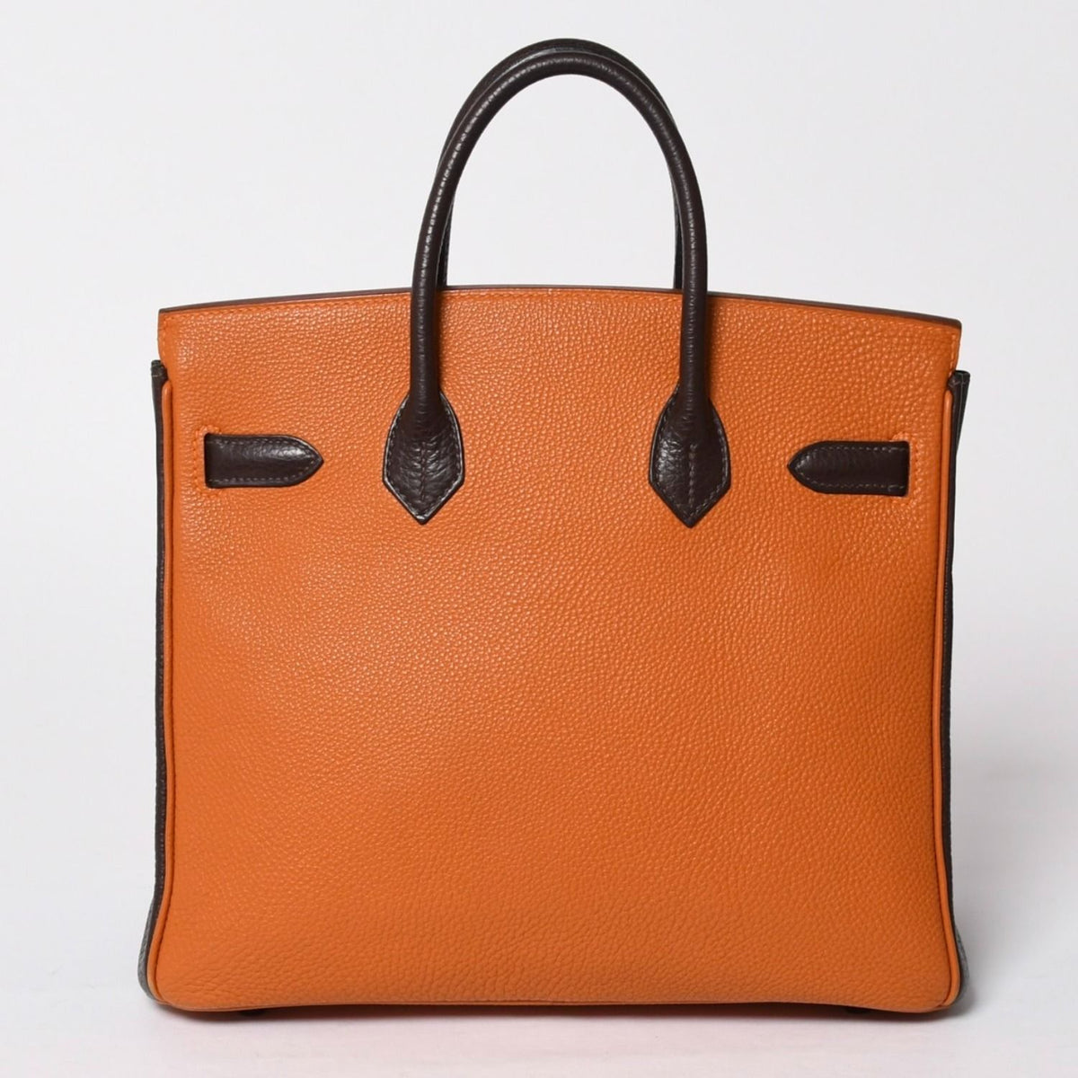 Hermes Haut Courroies 28 Hac 28 Handbag Togo Taurillon Clemence Chocolat Rouge — view 2