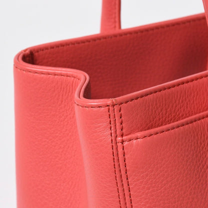 Chanel Executive Tote Bag Small CC Logo Caviar Leather Pink Silver — view 7