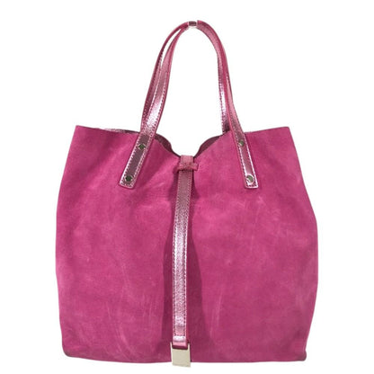 Tiffany & Co Handbag Logo Reversible Suede Pink — view 2