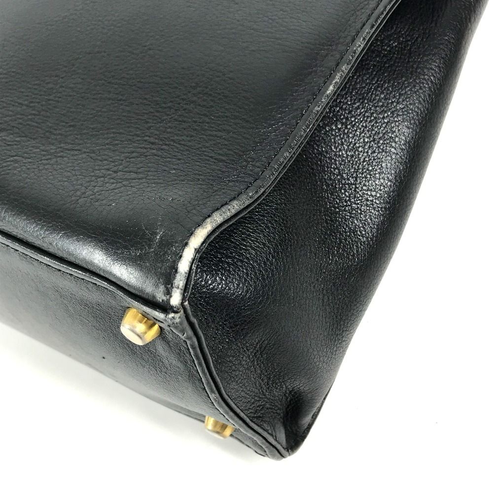 Versace Handbag Logo Medusa Vintage Leather Black — view 3