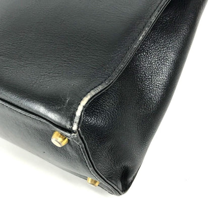 Versace Handbag Logo Medusa Vintage Leather Black — view 3