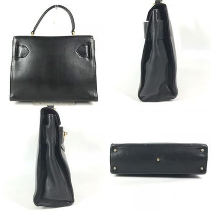 Versace Handbag Logo Medusa Vintage Leather Black — view 8