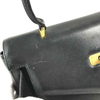 Versace Handbag Logo Medusa Vintage Leather Black — view 5