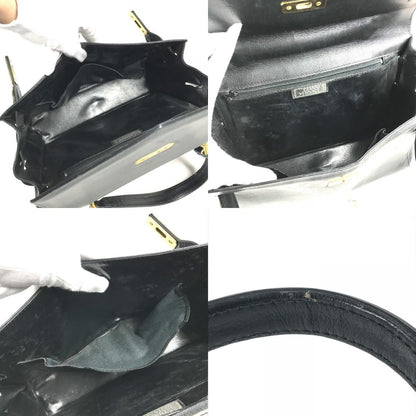 Versace Handbag Logo Medusa Vintage Leather Black — view 7