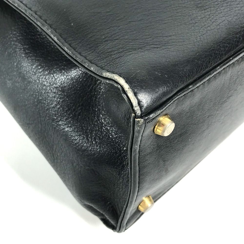 Versace Handbag Logo Medusa Vintage Leather Black — view 4