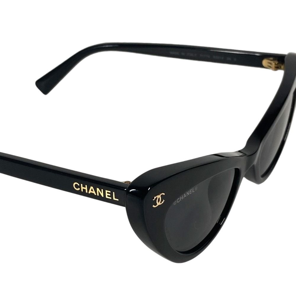 Chanel Sunglasses Rectangle Shape Logo CC Acetate Black Eyewear — view 8