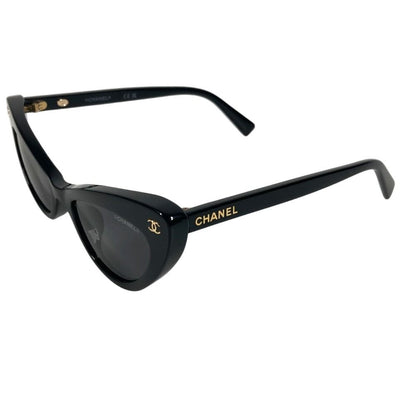 Chanel Sunglasses Rectangle Shape Logo CC Acetate Black Eyewear — view 4