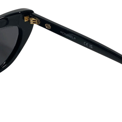 Chanel Sunglasses Rectangle Shape Logo CC Acetate Black Eyewear — view 5