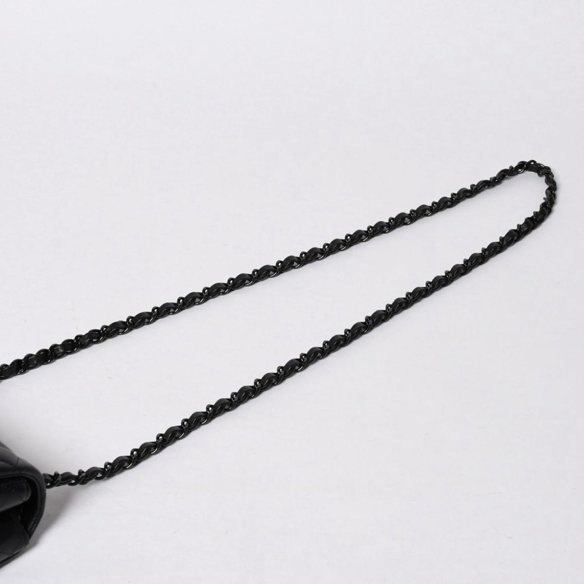 Chanel Mini Quilted 16 So Black S Flap S Chain Shoulder Bag CC Logo Lambskin — view 6