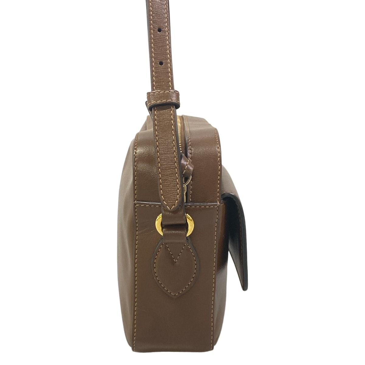 Gucci Shoulder Bag Gucci Horsebit 1955 Small Dark Brown Leather — view 2