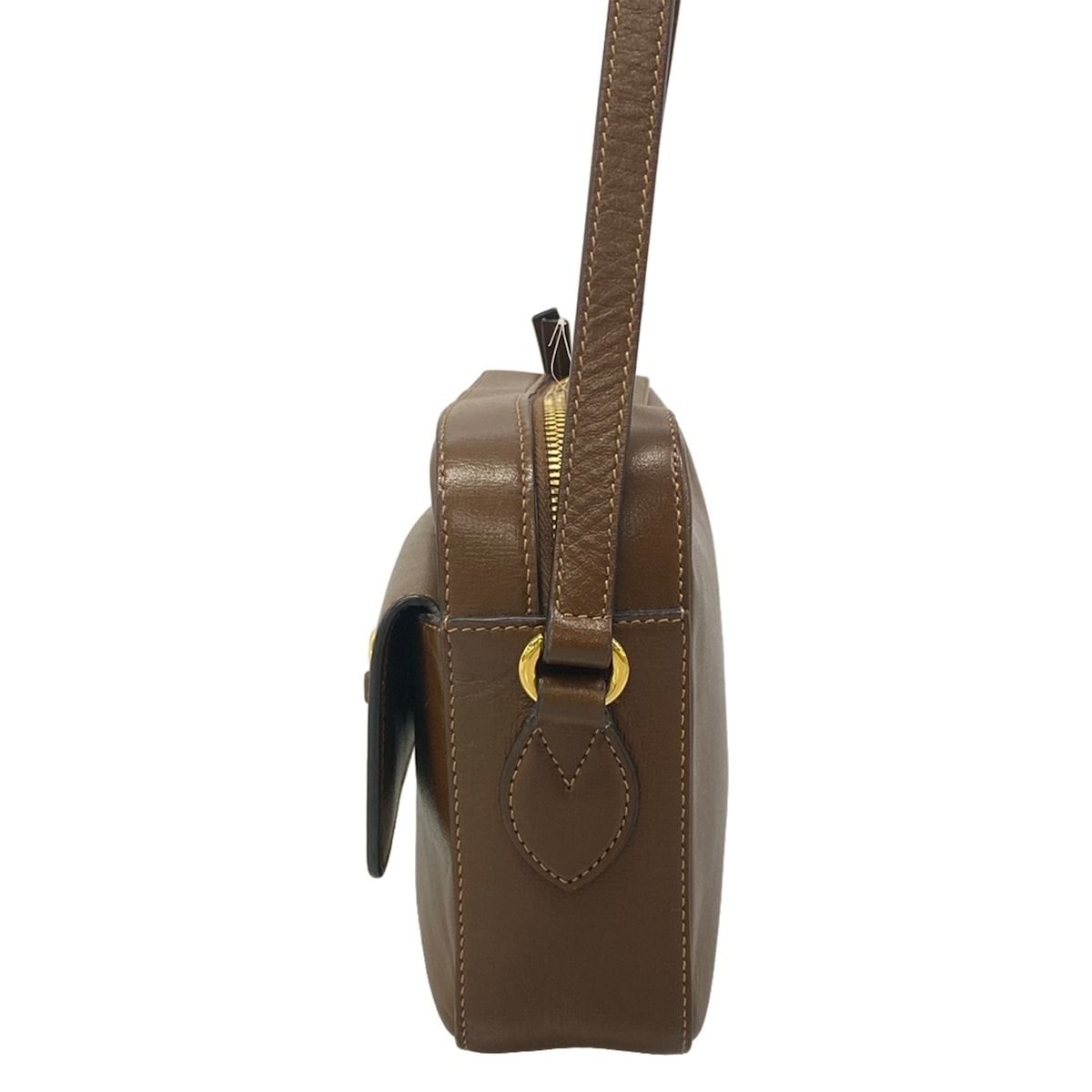 Gucci Shoulder Bag Gucci Horsebit 1955 Small Dark Brown Leather — view 4