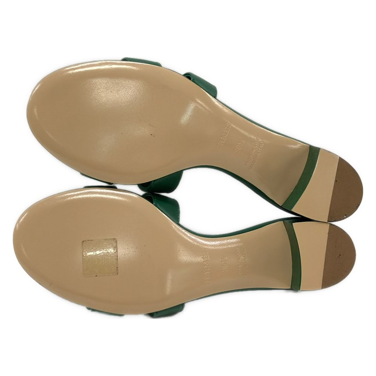Hermes Mules Oasis Dark Green — view 4