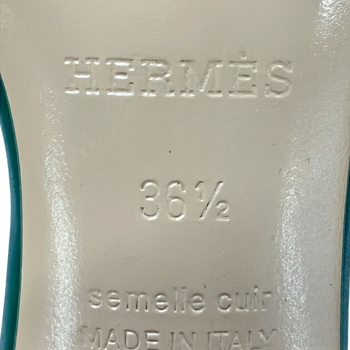 Hermes Mules Oasis Dark Green — view 6